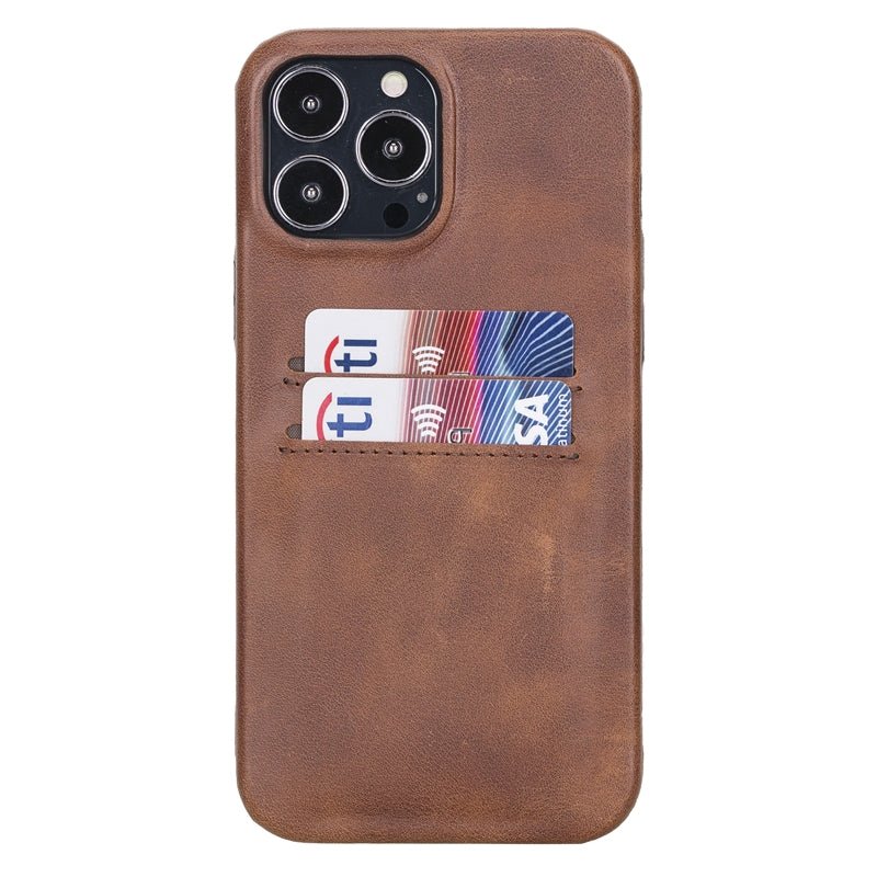 iPhone 13 Pro Leather Snap - on wallet case by Hardiston - premium iPhone 13 Cases