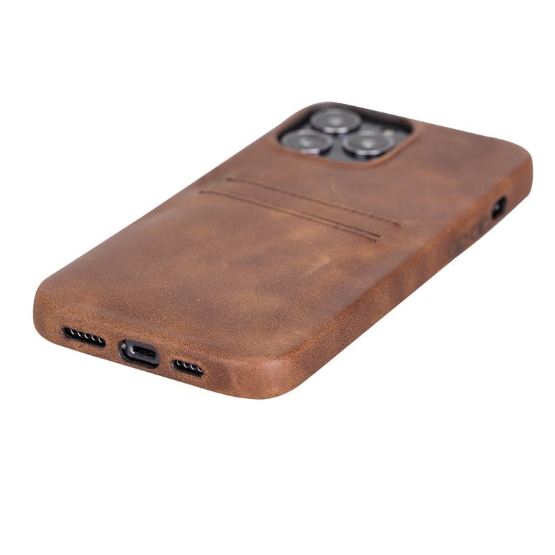 iPhone 13 Pro Leather Snap - on wallet case by Hardiston - premium iPhone 13 Cases
