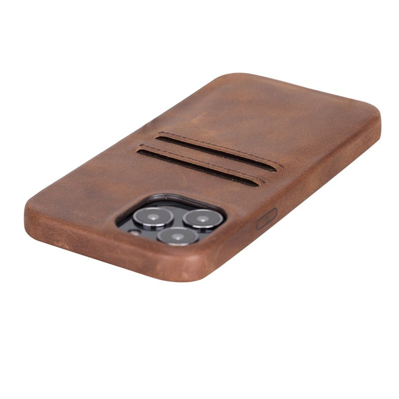 iPhone 13 Pro Leather Snap - on wallet case by Hardiston - premium iPhone 13 Cases