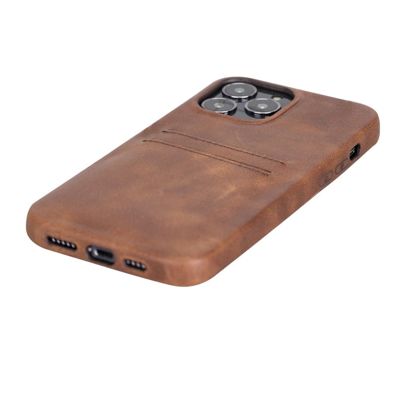 iPhone 13 Pro Leather Snap - on wallet case by Hardiston - premium iPhone 13 Cases