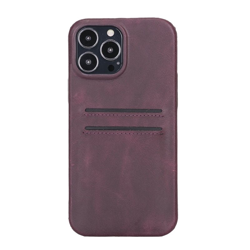 iPhone 13 Pro Leather Snap - on wallet case by Hardiston - premium iPhone 13 Cases
