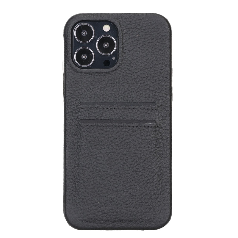 iPhone 13 Pro Max Leather Snap - on wallet case by Hardiston - premium iPhone 13 Cases