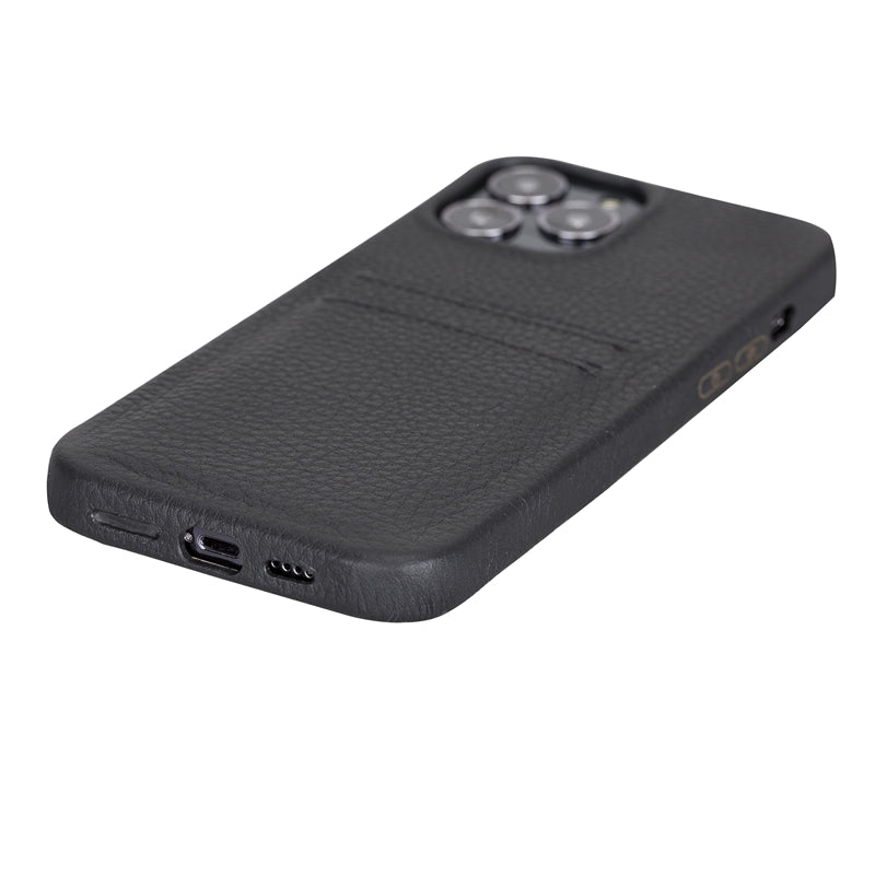 iPhone 13 Pro Max Leather Snap - on wallet case by Hardiston - premium iPhone 13 Cases