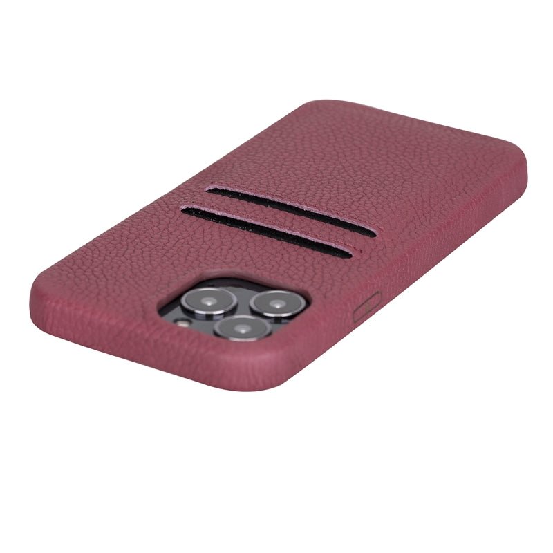 iPhone 13 Pro Max Leather Snap - on wallet case by Hardiston - premium iPhone 13 Cases
