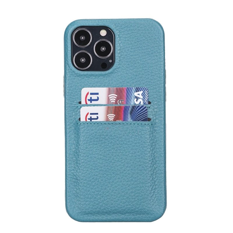 iPhone 13 Pro Max Leather Snap - on wallet case by Hardiston - premium iPhone 13 Cases