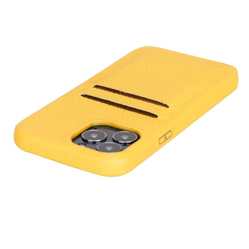 iPhone 13 Pro Max Leather Snap - on wallet case by Hardiston - premium iPhone 13 Cases