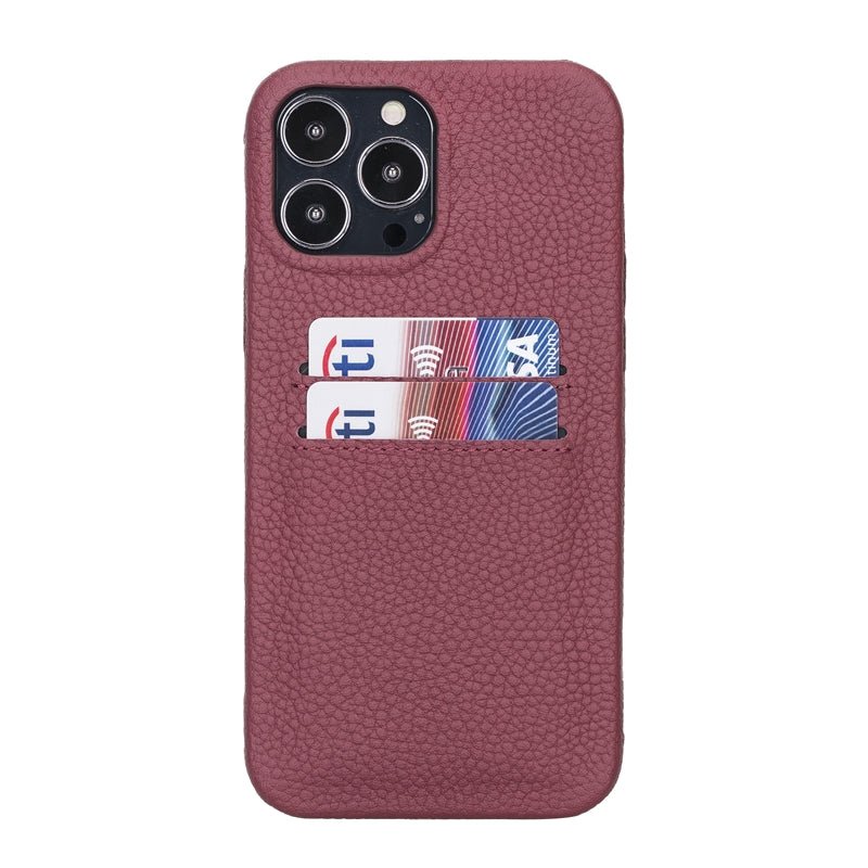 iPhone 13 Pro Max Leather Snap - on wallet case by Hardiston - premium iPhone 13 Cases