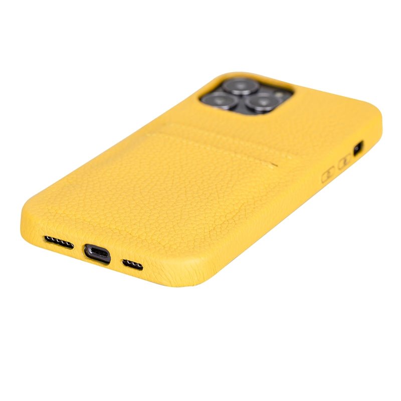 iPhone 13 Pro Max Leather Snap - on wallet case by Hardiston - premium iPhone 13 Cases