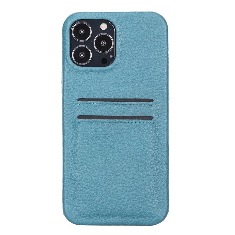 iPhone 13 Pro Max Leather Snap - on wallet case by Hardiston - premium iPhone 13 Cases