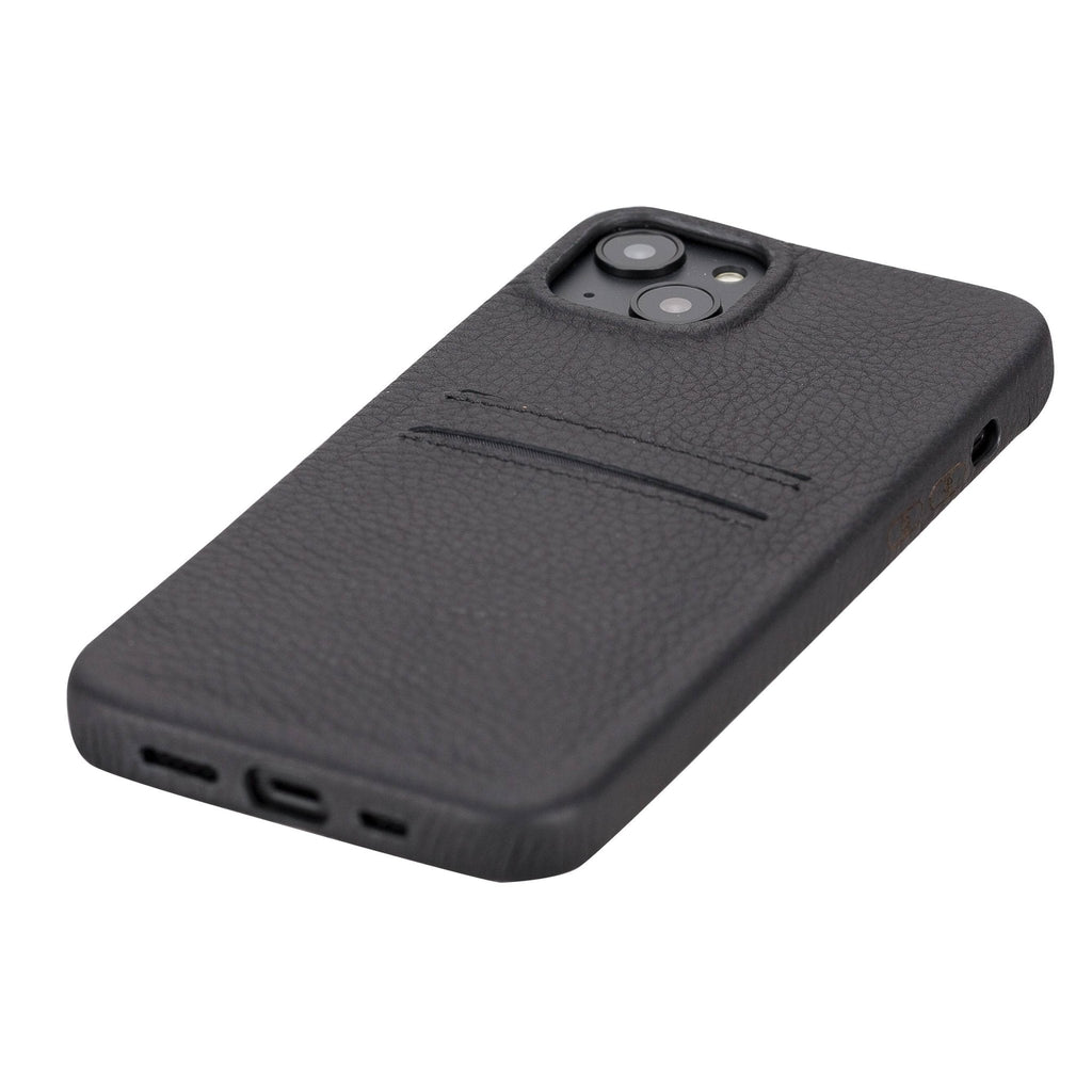 iPhone 14 Plus Leather Snap - On wallet case by Hardiston - premium iPhone 14 Cases