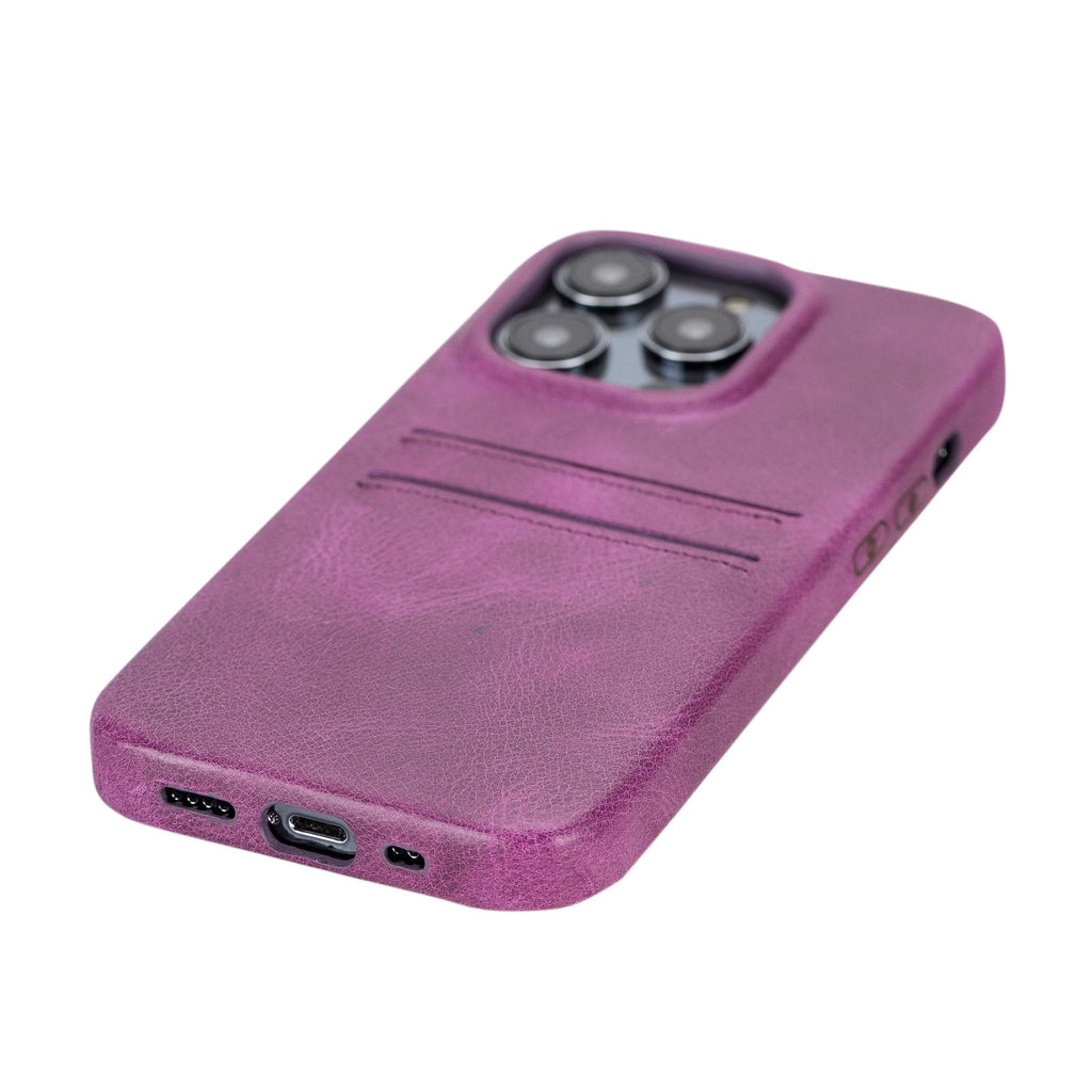 iPhone 14 Pro Leather Snap - on wallet case by Hardiston - premium iPhone 14 Cases