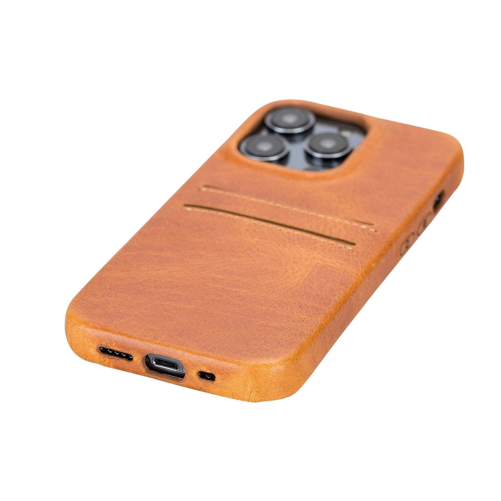 iPhone 14 Pro Leather Snap - on wallet case by Hardiston - premium iPhone 14 Cases