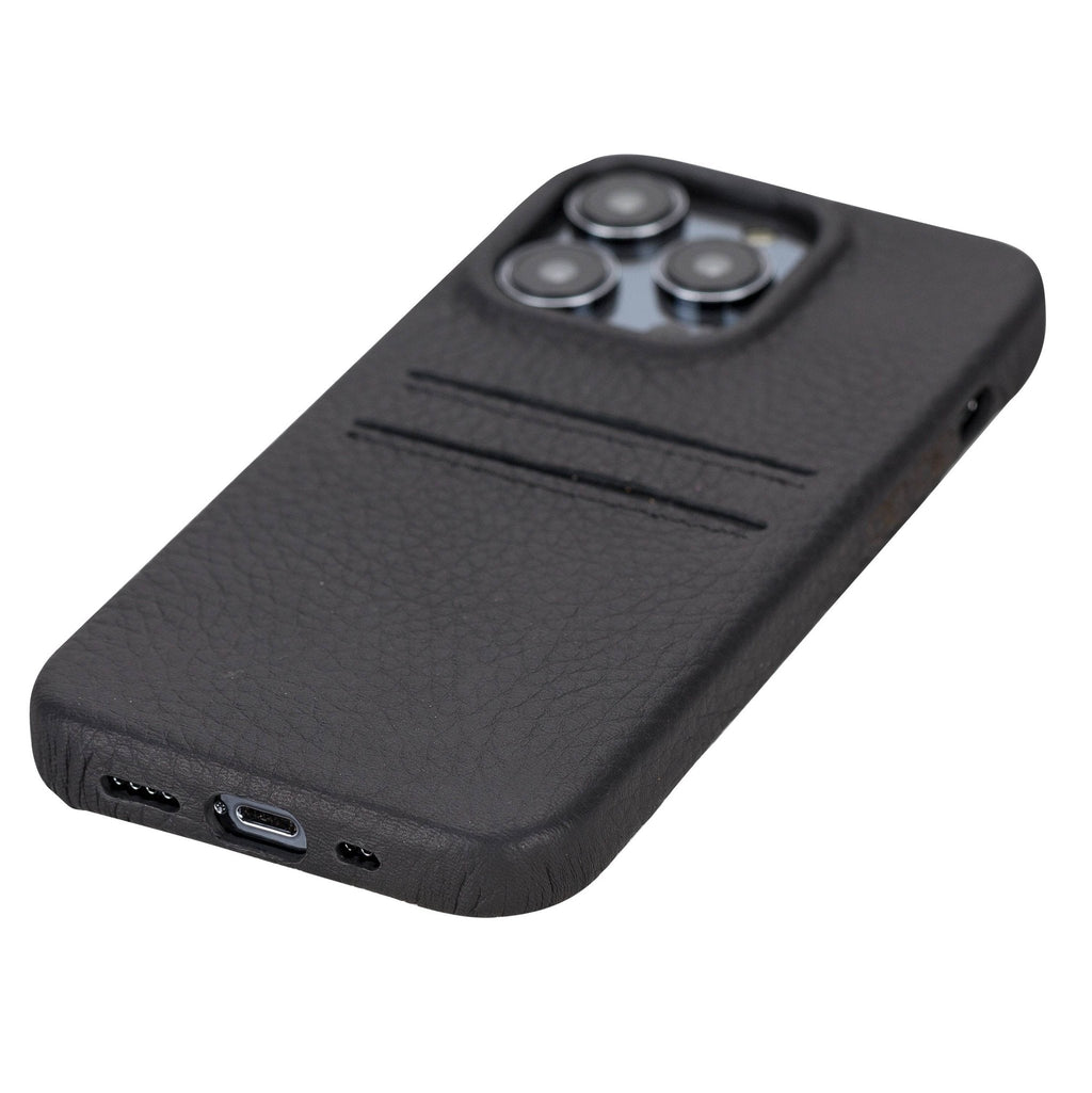 iPhone 14 Pro Leather Snap - on wallet case by Hardiston - premium iPhone 14 Cases