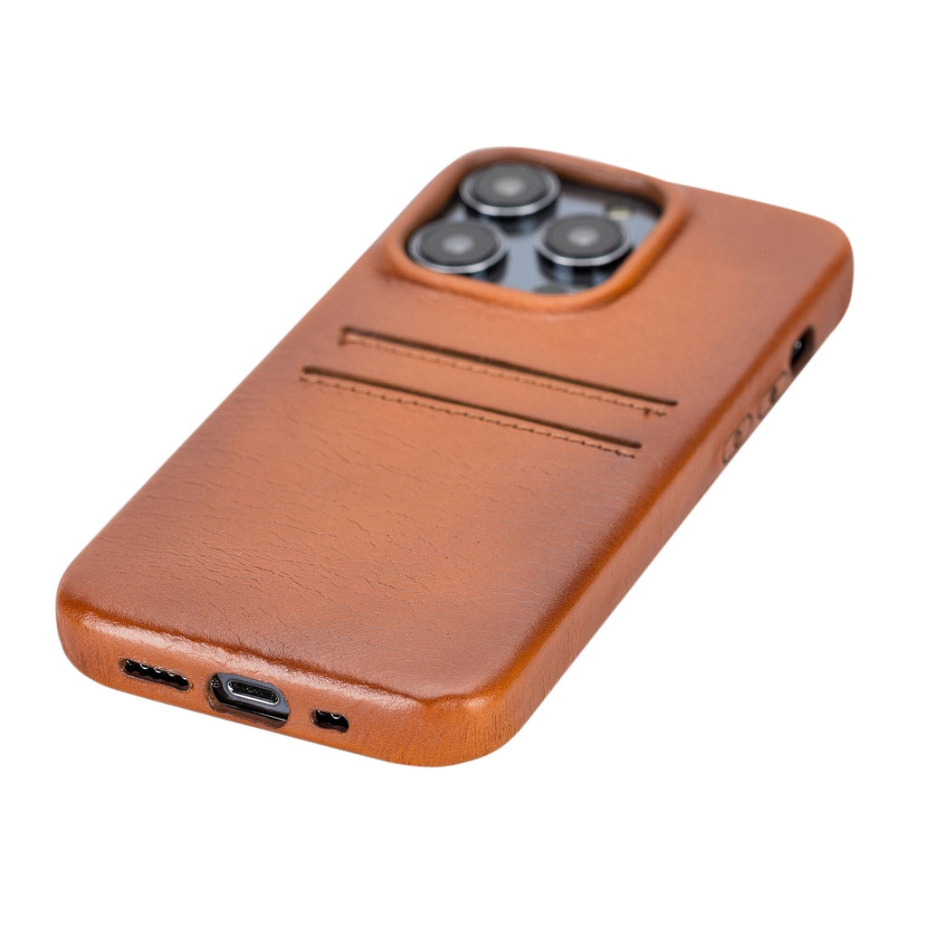 iPhone 14 Pro Leather Snap - on wallet case by Hardiston - premium iPhone 14 Cases