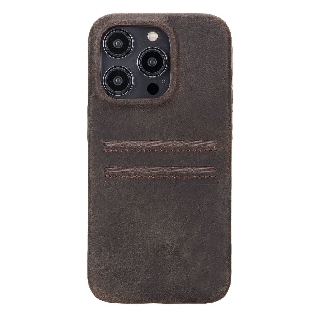 iPhone 14 Pro Leather Snap - on wallet case by Hardiston - premium iPhone 14 Cases