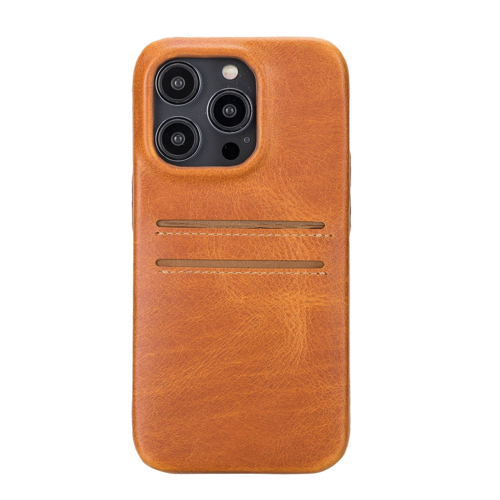 iPhone 14 Pro Leather Snap - on wallet case by Hardiston - premium iPhone 14 Cases