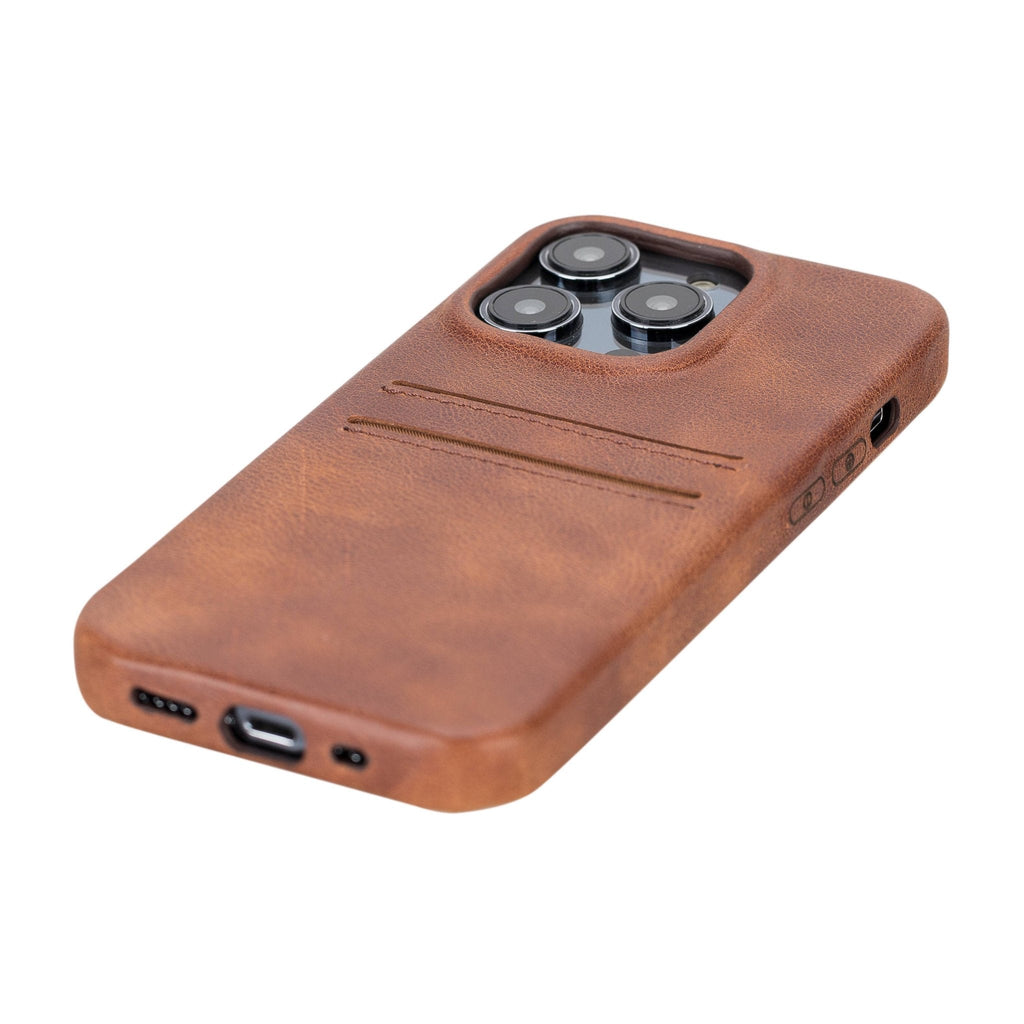 iPhone 14 Pro Leather Snap - on wallet case by Hardiston - premium iPhone 14 Cases