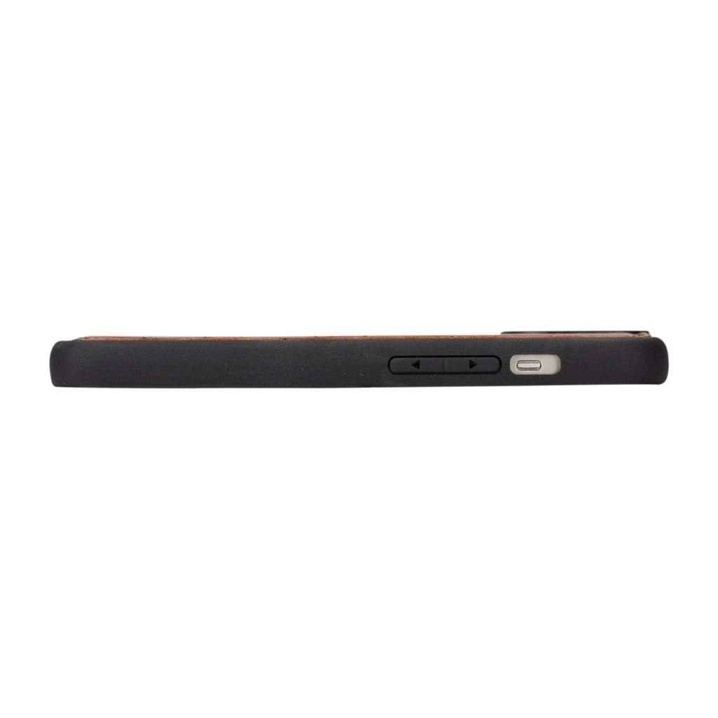 iPhone 15 Leather Snap - on Flex Flat by Hardiston - premium iPhone 15 Cases