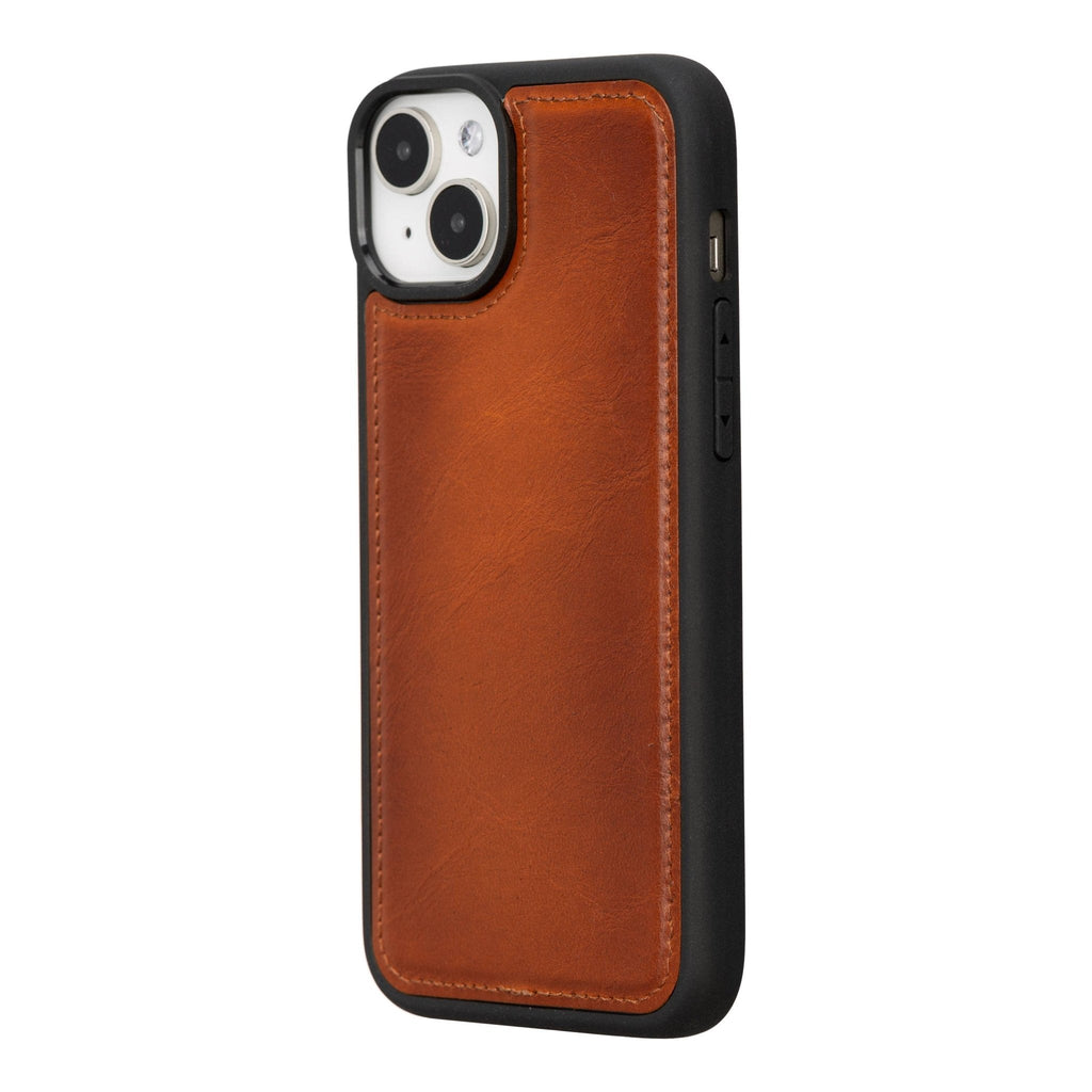 iPhone 15 Plus Leather Snap - on Flex Flat by Hardiston - premium iPhone 15 Cases