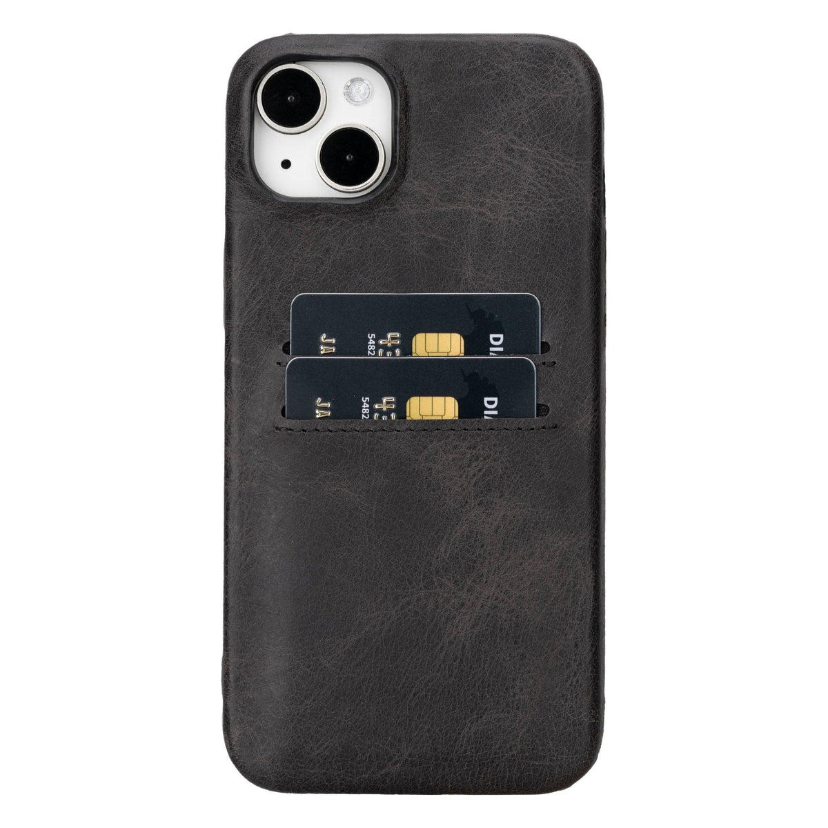 iPhone 15 Plus Leather Snap - On Wallet Phone case by Hardiston - premium iPhone 15 Cases