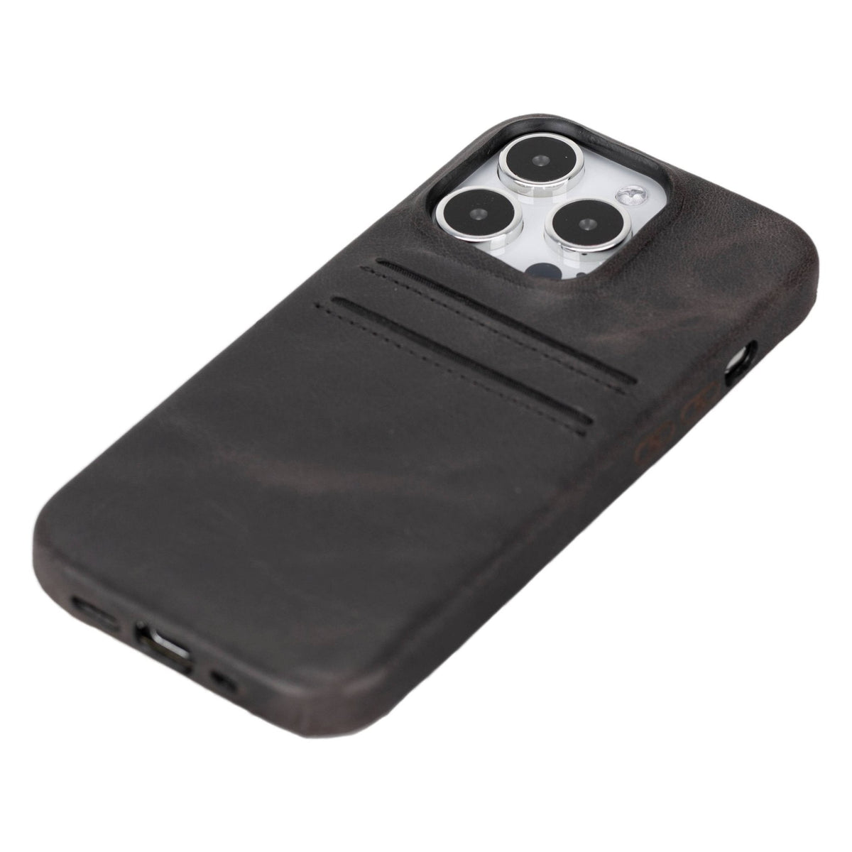 iPhone 15 Pro Leather Snap - on wallet case by Hardiston - premium iPhone 15 Cases