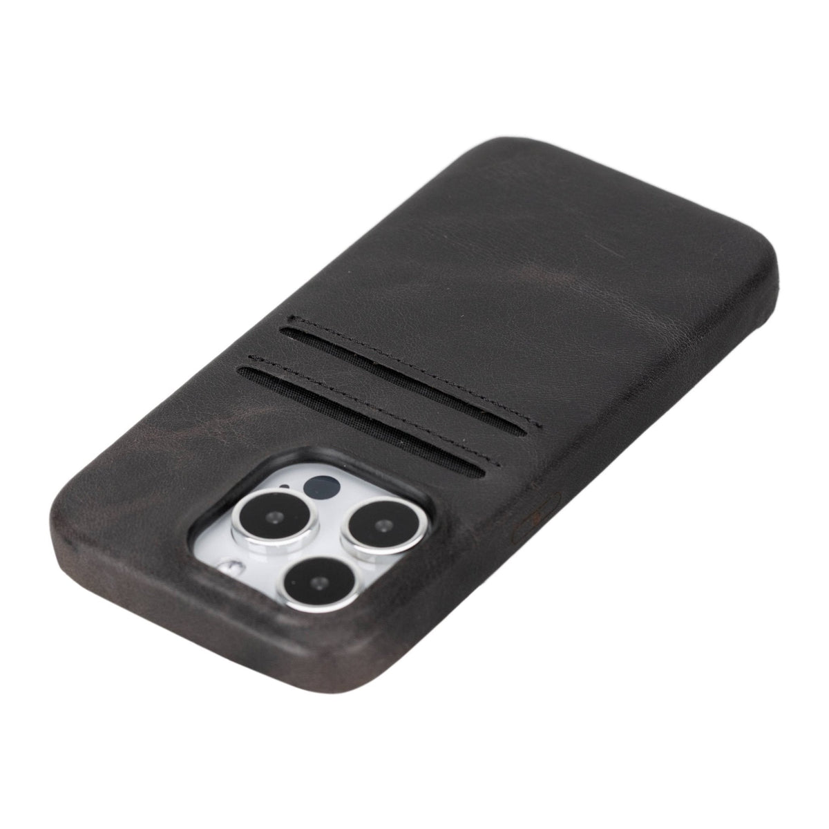 iPhone 15 Pro Leather Snap - on wallet case by Hardiston - premium iPhone 15 Cases