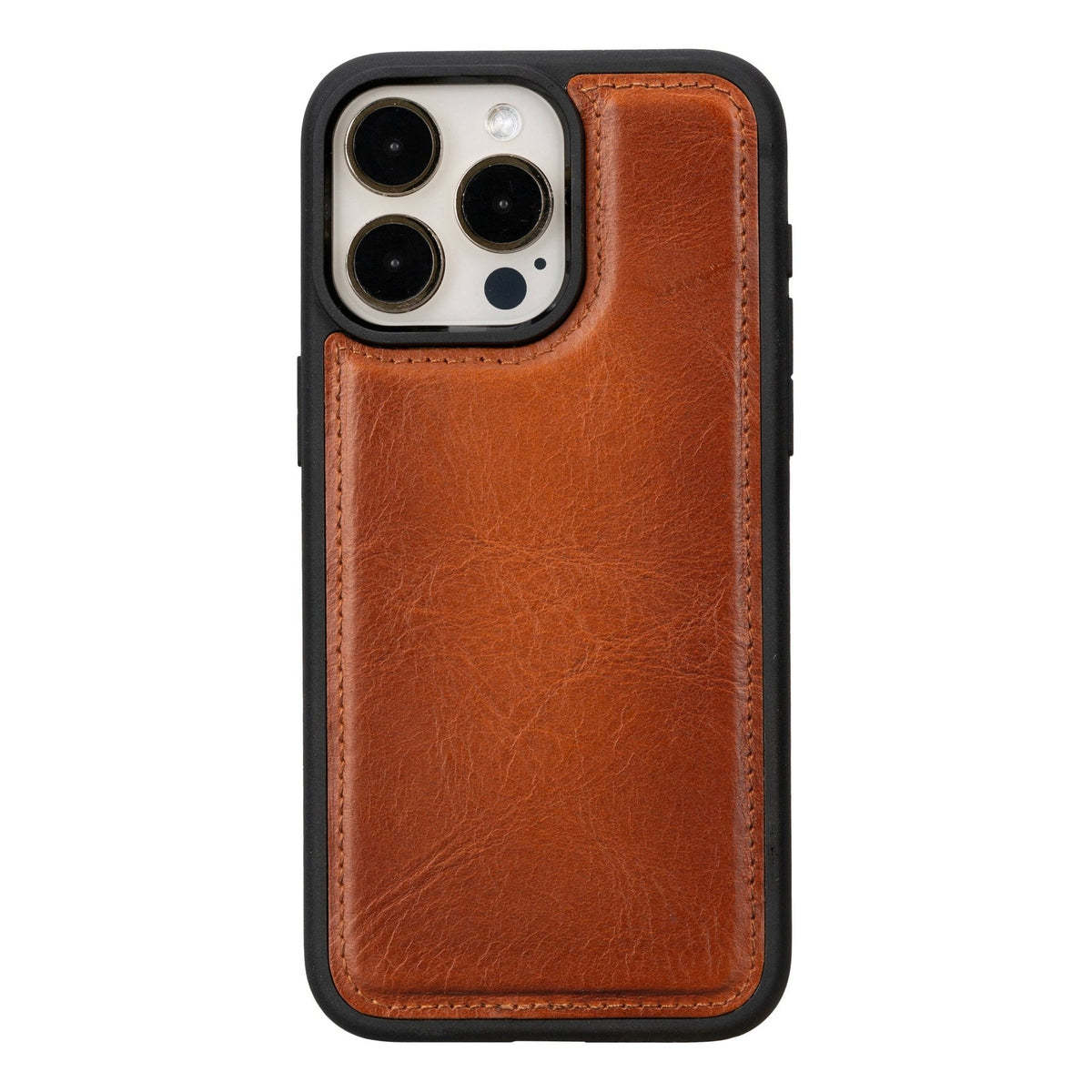 iPhone 15 Pro Max Leather Snap - on Flex Flat by Hardiston - premium iPhone 15 Cases