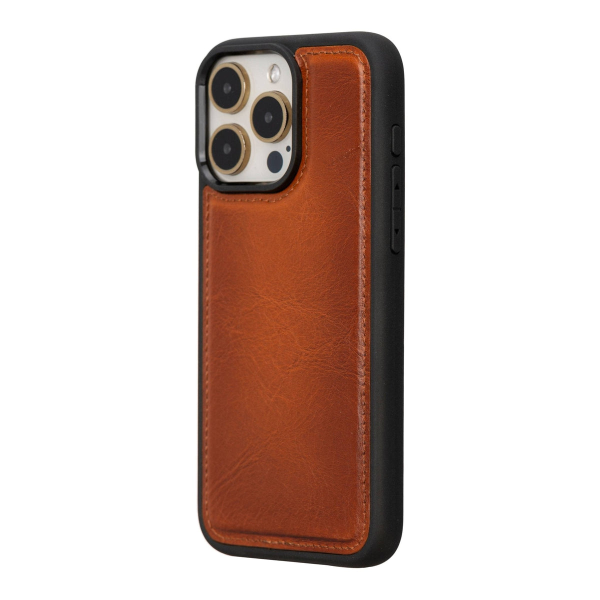 iPhone 15 Pro Max Leather Snap - on Flex Flat by Hardiston - premium iPhone 15 Cases