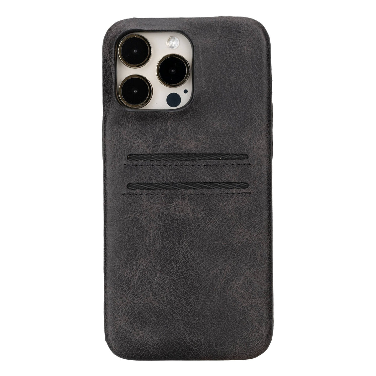 iPhone 15 Pro Max Leather Snap - on wallet case by Hardiston - premium iPhone 15 Cases