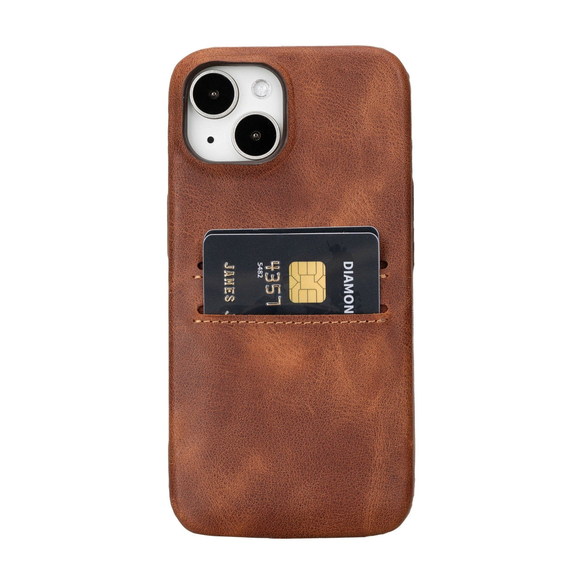 iPhone 15 Snap - on Leather Wallet Case by Hardiston - premium iPhone 15 Cases