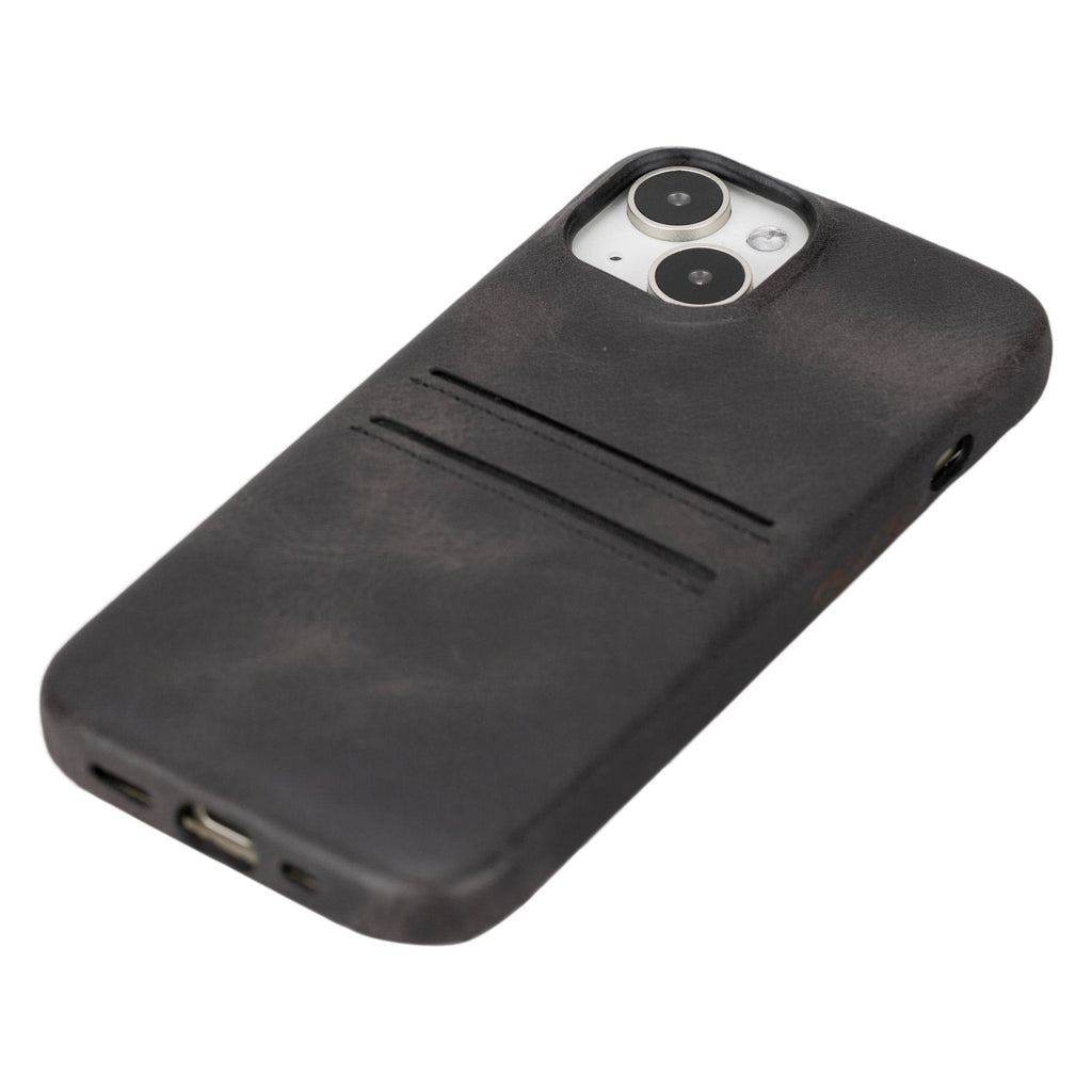 iPhone 15 Snap - on Leather Wallet Case by Hardiston - premium iPhone 15 Cases