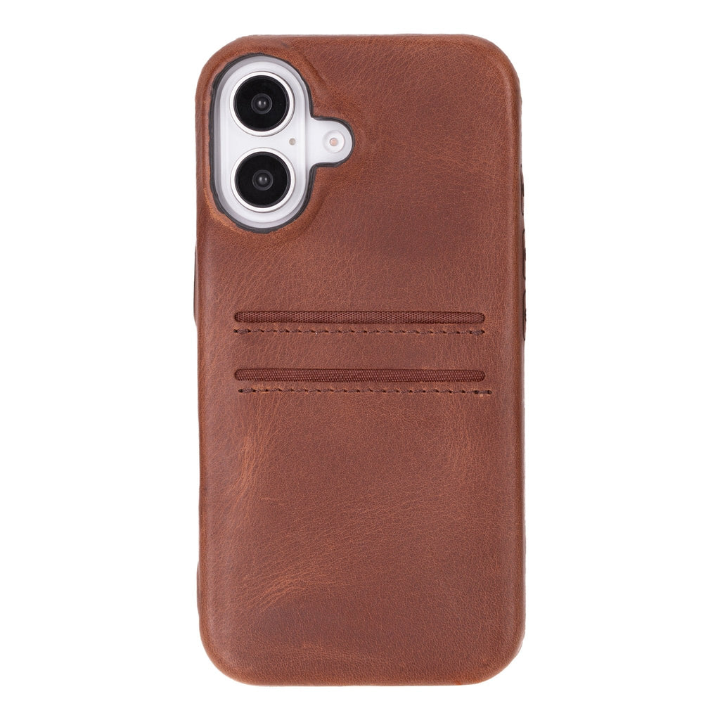 iPhone 16 E Snap - on Leather Wallet Case by Hardiston - premium iPhone 16 Cases