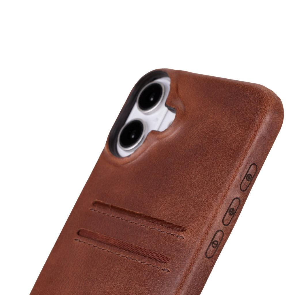 iPhone 16 Plus Leather Snap - On Wallet case by Hardiston - premium iPhone 16 Cases