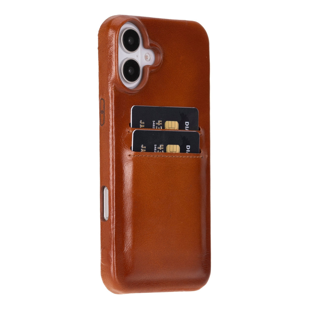 iPhone 16 Plus Leather Snap - On Wallet case by Hardiston - premium iPhone 16 Cases