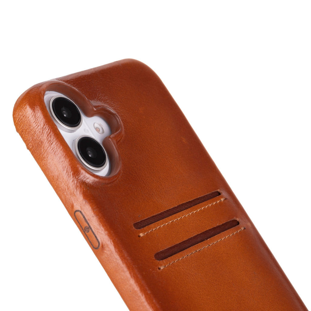 iPhone 16 Plus Leather Snap - On Wallet case by Hardiston - premium iPhone 16 Cases