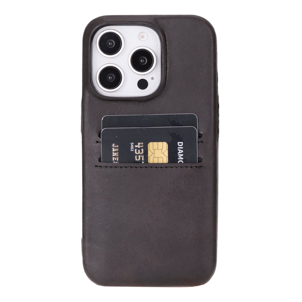 iPhone 16 Pro Leather Snap - on wallet case by Hardiston - premium iPhone 16 Cases