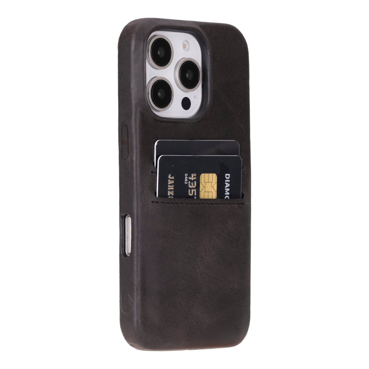 iPhone 16 Pro Leather Snap - on wallet case by Hardiston - premium iPhone 16 Cases